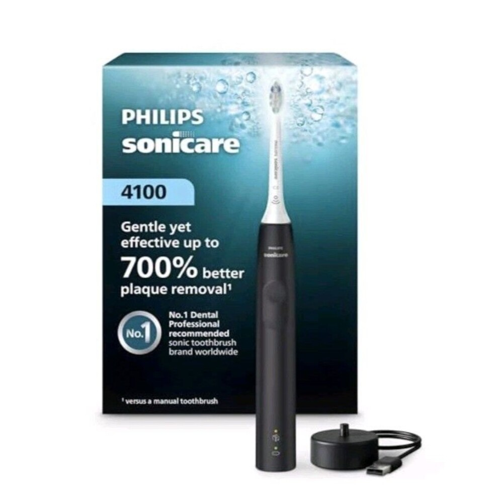 Philips Sonicare 4100 Rechargeable Sonic Toothbrush Black HX3681/24